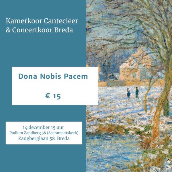 kerstconcert Kamerkoor Cantecleer en Concertkoor Breda